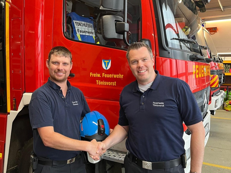 FW Tönisvorst: Weiterbildung zur Führungskraft - Patrick Loyen ist neuer Gruppenführer bei der Feuerwehr Tönisvorst - Foto: presseportal.de