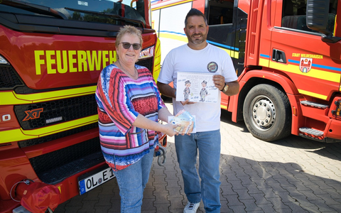 FW-OLL: Hohe Spende für den Nachwuchs - Jugendfeuerwehr Wildeshausen erhält 876,20EUR - Foto: presseportal.de