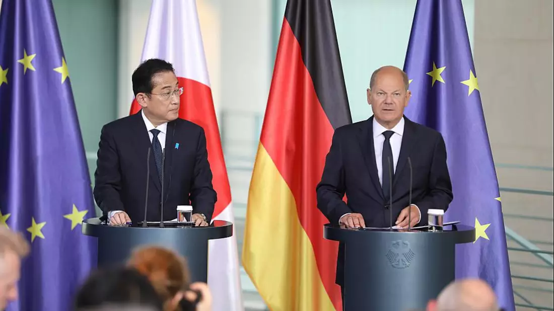 Fumio Kishida und Olaf Scholz am 12.07.2024 - Bild: über dts Nachrichtenagentur
