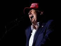 Donald Trump drohen bei Verstößen gegen Plattform-Regeln bei Facebook und Instagram keine härteren Strafen mehr.  - Foto: Rebecca Blackwell/AP