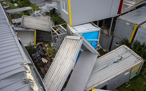 Über die sozialen Medien wurde die Bevölkerung gewarnt, zu Hause zu bleiben.  - Foto: Guido Kirchner/dpa
