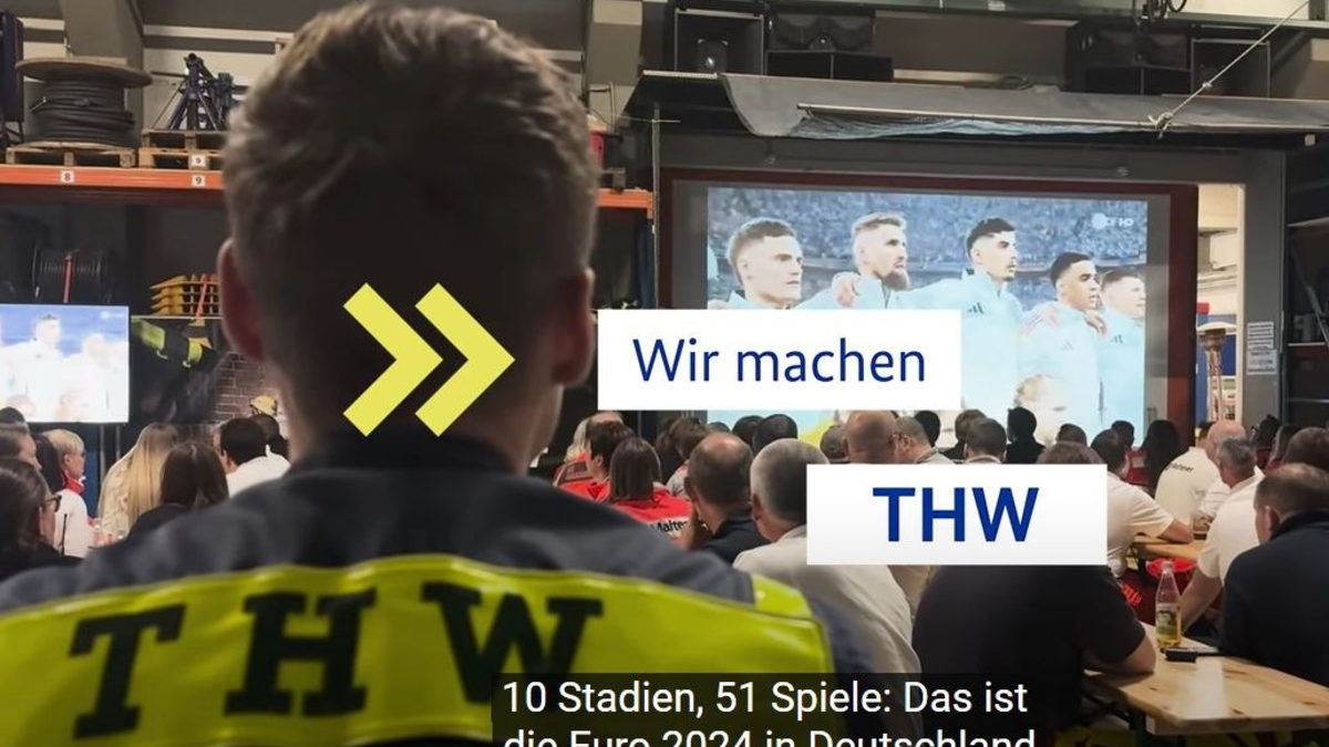 THW LVBEBBST: Euro 2025 - THW-Bereitschaft auch zum Finale im Olympiastadion - Foto: presseportal.de