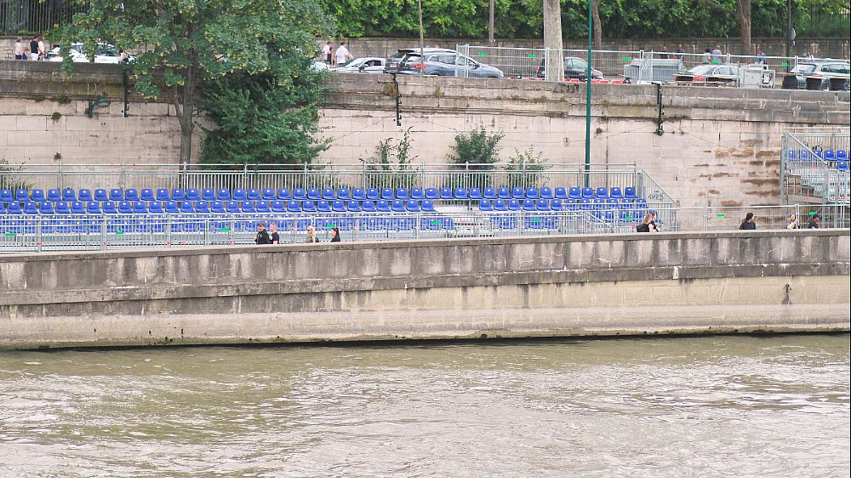 Zuschauertribüne für die Schwimmwettbewerbe an der Seine (Archiv) - Foto: über dts Nachrichtenagentur