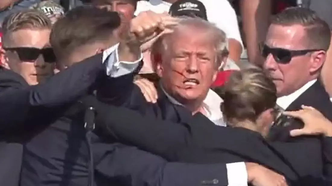 Aufnahme von Trump-Auftritt in Pennsylvania am 13.07.2024 - Bild: über dts Nachrichtenagentur