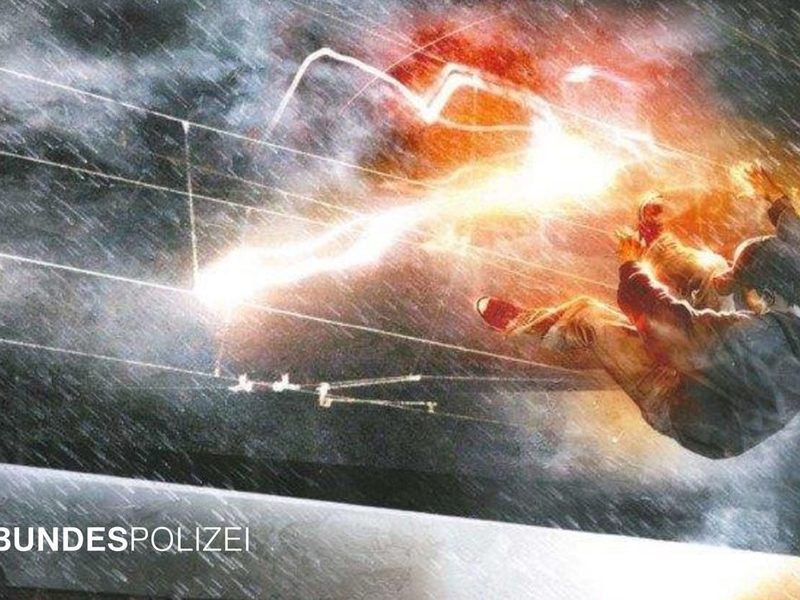 Bundespolizeidirektion München: 15-Jähriger nach Stromunfall schwer verletzt Dritter Oberleitungs-Stromunfall innerhalb weniger Tage - Foto: presseportal.de
