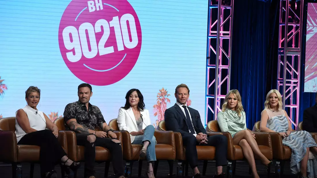 Die «Beverly Hills, 90210»-Stars kamen 2019 für eine Wiederauflage der Serie zusammen. (Archivbild) - Bild: Chris Pizzello/Invision/AP