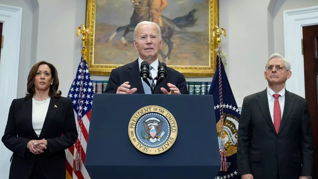 Biden spricht im Weißen Haus - Bild: Susan Walsh/AP