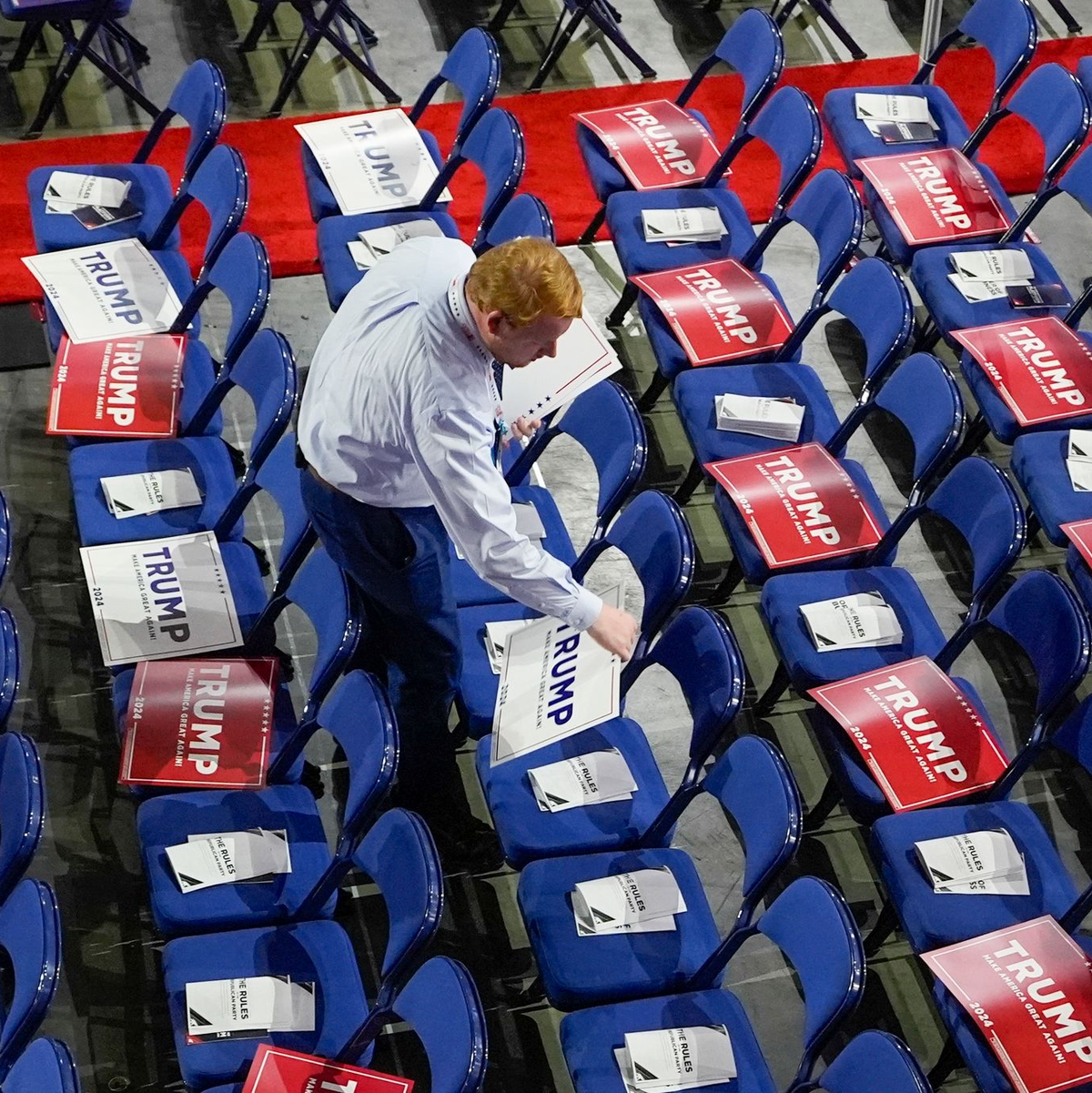 Der Parteitag ist ein riesiges Spektakel. - Foto: Matt Rourke/AP