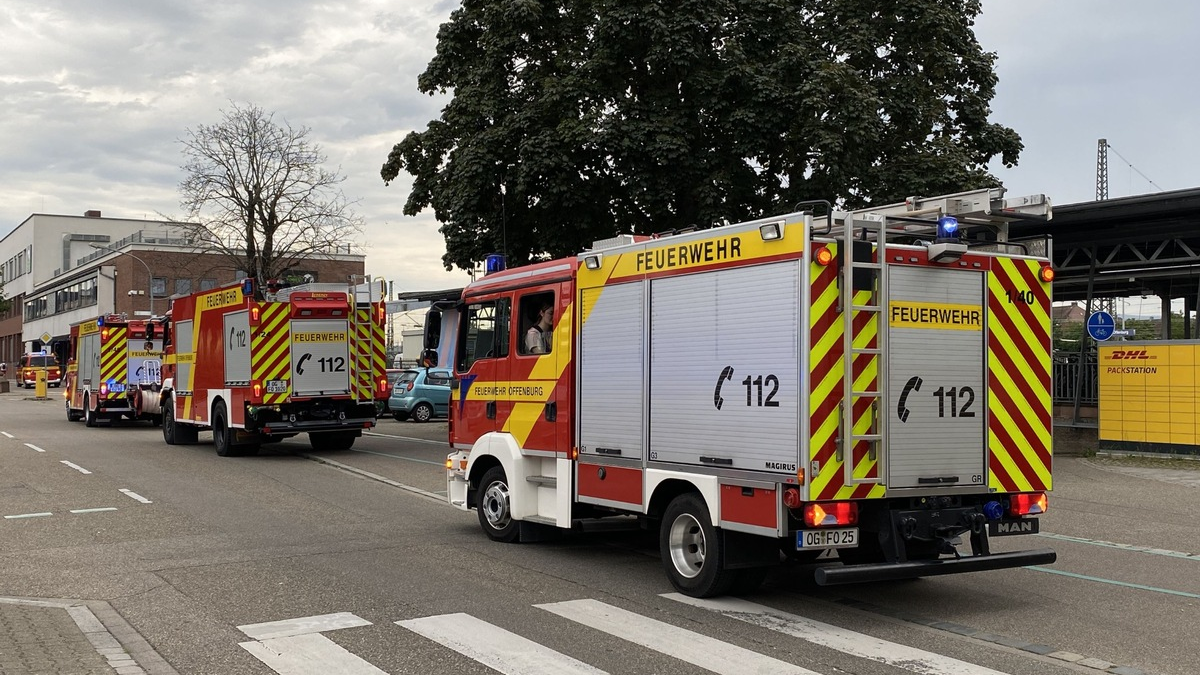 FW-OG: Feueralarm im Regionalexpress - Feuerwehr am Offenburger Hauptbahnhof - Foto: presseportal.de