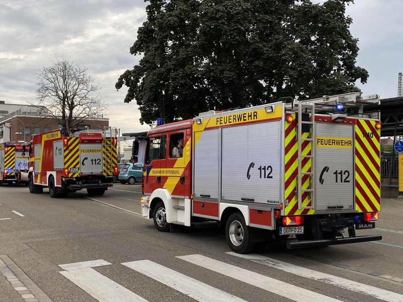 FW-OG: Feueralarm im Regionalexpress - Feuerwehr am Offenburger Hauptbahnhof - Foto: presseportal.de