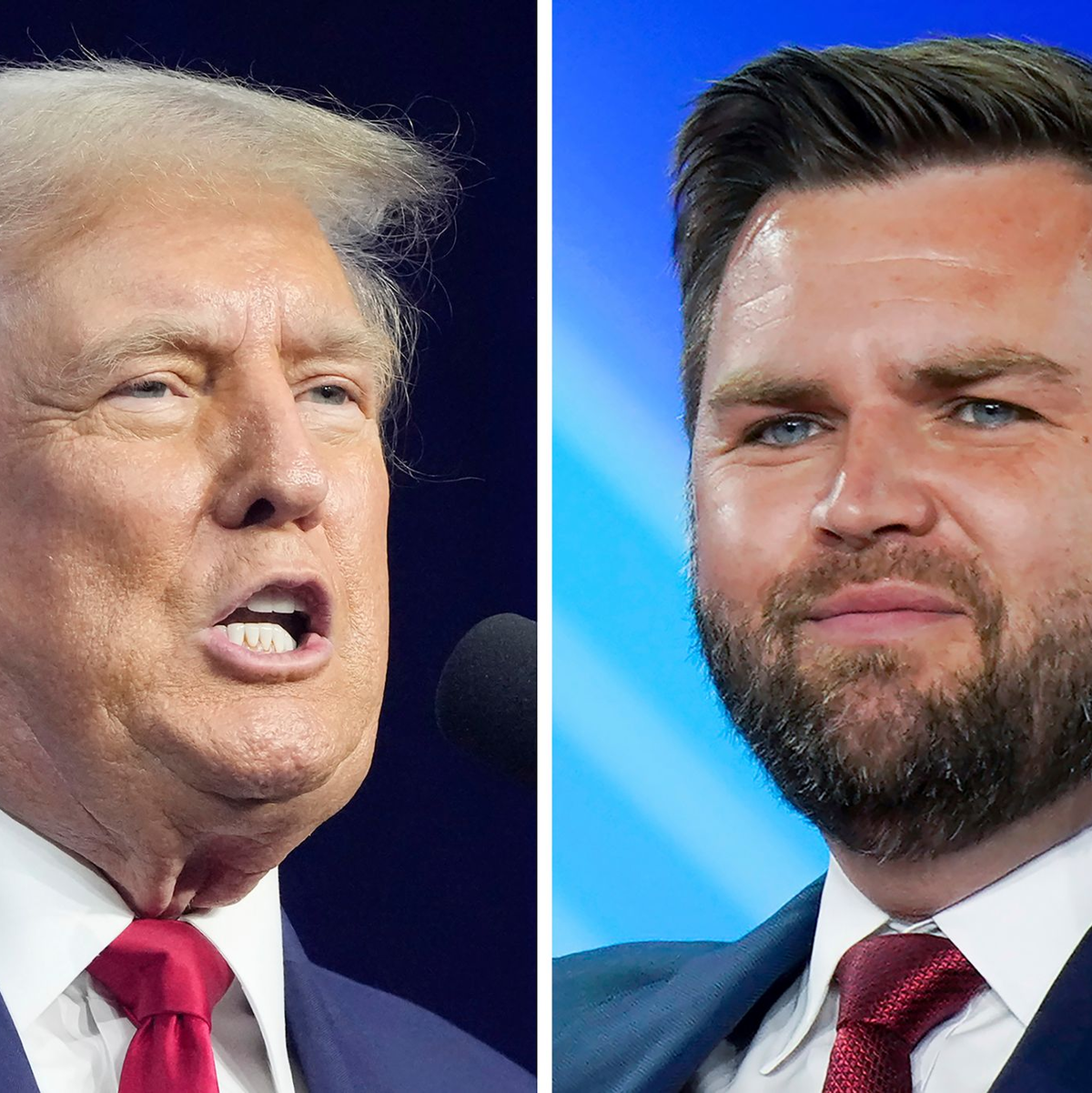 Bei den Republikanern heißt es im Rennen um das Weiße Haus von nun an: Trump/Vance 2024.  - Foto: Uncredited/AP