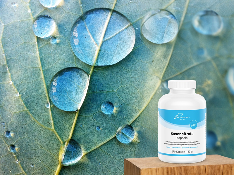 Neu von Pascoe: Basencitrate Kapseln mit Zink zur Unterstützung des Säure-Basen-Haushaltes - Foto: presseportal.de