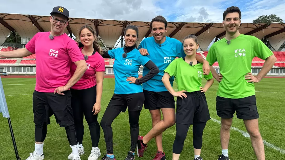 KiKA LIVE Allstars: Die Leichtathletik-Games ab 22. Juli 2024 / Olympisches Flair bei KiKA mit Clarissa Corrêa da Silva, Marina Blanke, Sherif Rizkallah und Tarkan Bagci - Bild: presseportal.de