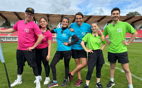 KiKA LIVE Allstars: Die Leichtathletik-Games ab 22. Juli 2024 / Olympisches Flair bei KiKA mit Clarissa Corrêa da Silva, Marina Blanke, Sherif Rizkallah und Tarkan Bagci - Foto: presseportal.de