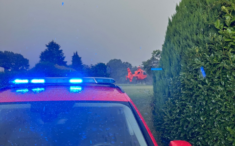 FW-DT: Person unter Baugerüst eingeklemmt - Foto: presseportal.de