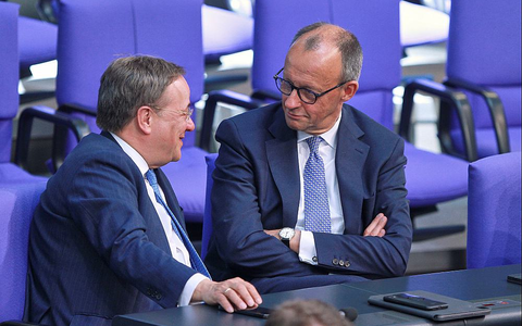 Armin Laschet und Friedrich Merz (Archiv) - Foto: über dts Nachrichtenagentur
