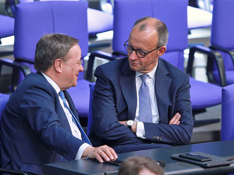 Armin Laschet und Friedrich Merz (Archiv) - Foto: über dts Nachrichtenagentur