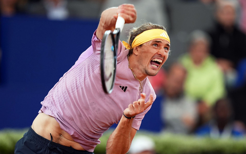 Alexander Zverev bei seinem Heimatturnier in Hamburg. - Foto: Marcus Brandt/dpa