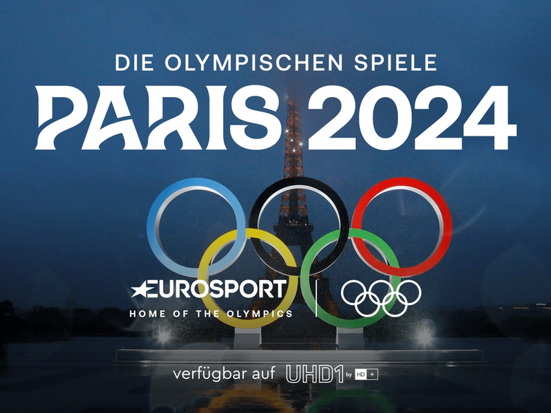 Eurosport 4K überträgt die Olympischen Spiele Paris 2024 in UHD verfügbar auf UHD1 by HD+ - Foto: presseportal.de