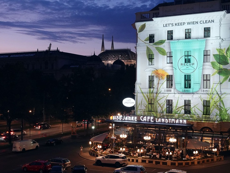 Mehrweganbieter RECUP knüpft sich Wiens Verpackungsmüll vor und startet Let's keep Wien clean-Kampagne - Foto: presseportal.de