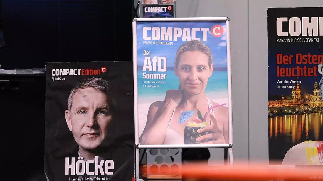 Compact-Stand auf AfD-Parteitag (Archiv) - Bild: über dts Nachrichtenagentur