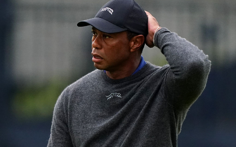 Konnte mit dem ersten Tag der British Open nicht zufrieden sein: Tiger Woods. - Foto: Zac Goodwin/PA Wire/dpa