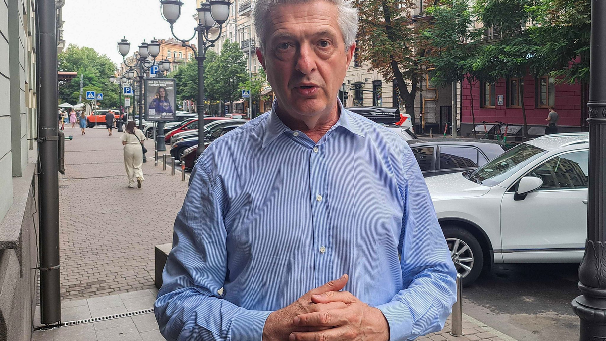 UN-Flüchtlingskommissar Grandi in Kiew - Foto: Andreas Stein/dpa