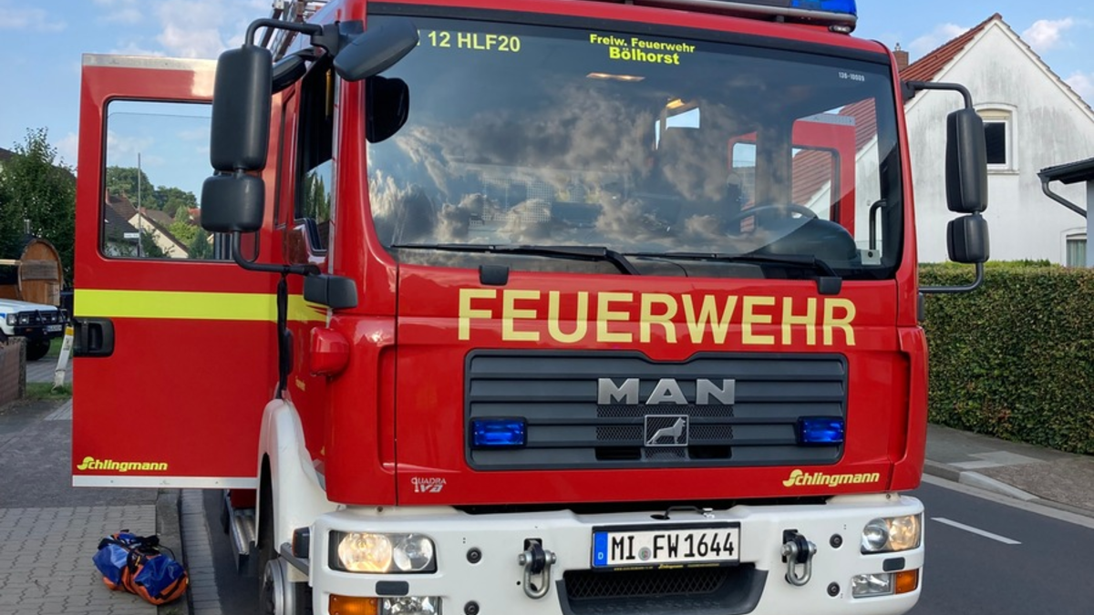 FW Minden: Zimmerbrand im Obergeschoss schnell gelöscht - Foto: presseportal.de