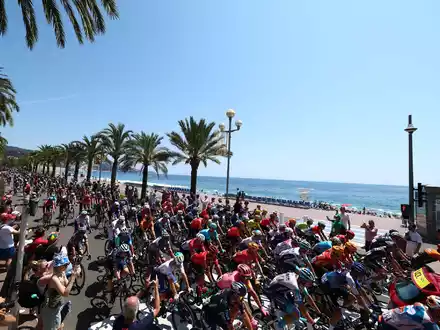 Auf der vorletzten Etappe der 111. Tour de France starten die Radprofis in Nizza. - Foto: David Pintens/Belga/dpa