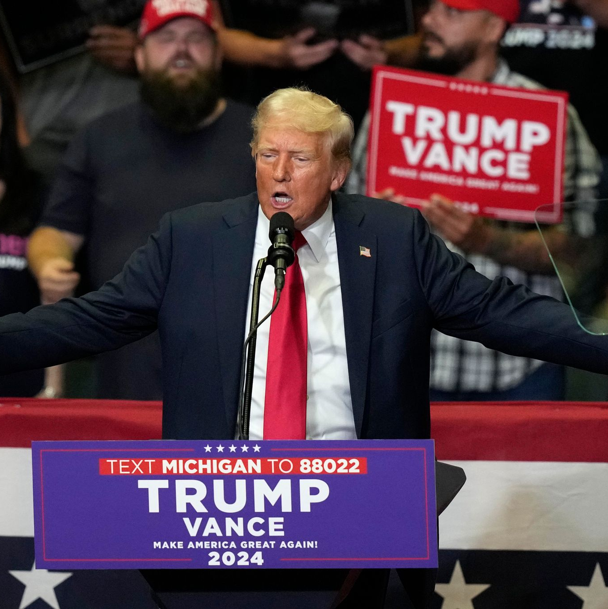 Trump ist ein verurteilter Straftäter.  - Foto: Carlos Osorio/AP/dpa