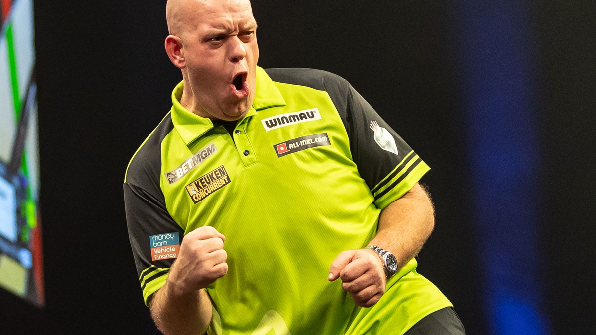 Van Gerwen ist im Finale leichter Außenseiter. - Foto: Andreas Gora/dpa