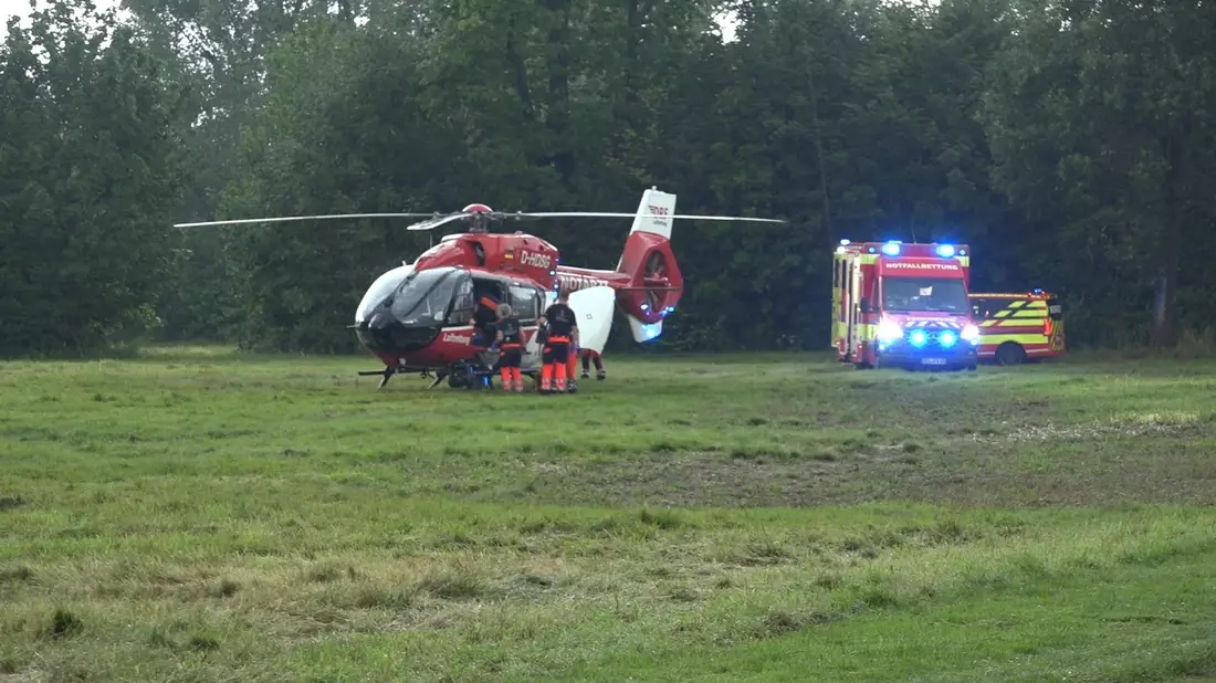 Ein Blitz hat eine Familie in Delmenhorst getroffen. (Archivbild) - Bild: -/Nord-West-Media TV/dpa