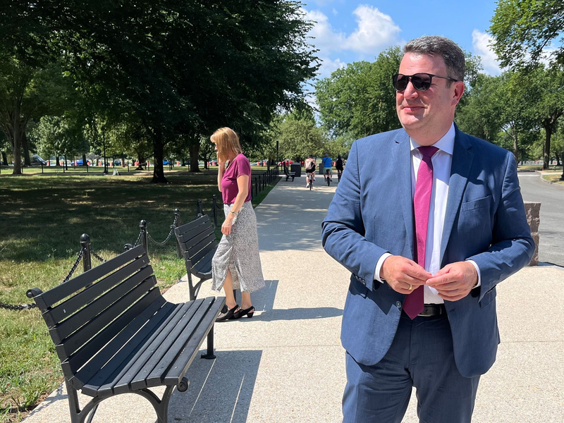 Lotet in Washington die US-Lage aus: Hubertus Heil. - Foto: Basil Wegener/DPA/dpa