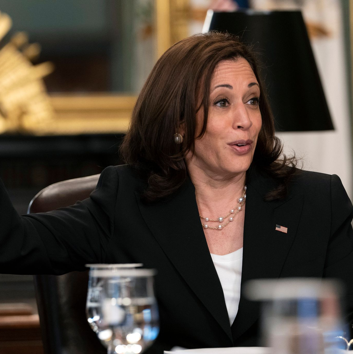 Harris: «Was das amerikanische Volk meiner Meinung nach verdient, ist ein neuer Weg nach vorne und eine Abkehr vom letzten Jahrzehnt.» - Foto: Jacquelyn Martin/AP/dpa