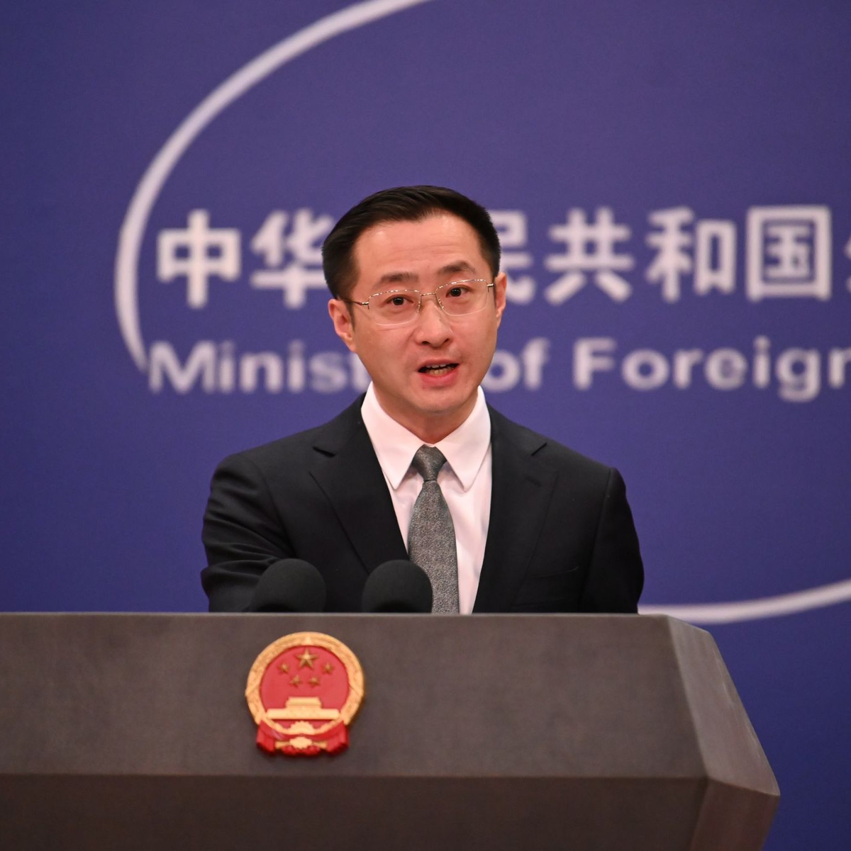 Sprecher des chinesischen Außenministeriums (Archivbild) - Foto: Johannes Neudecker/dpa