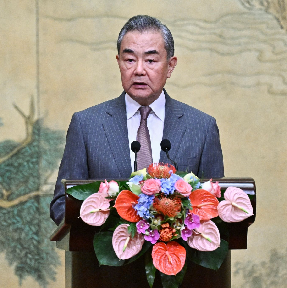 Chinas Außenminister Wang Yi  - Foto: Pedro Pardo/Pool AFP/AP