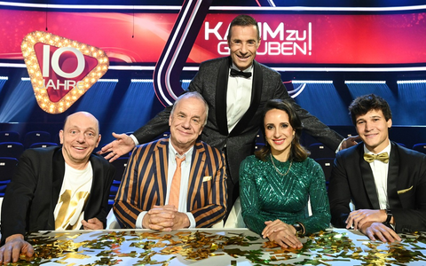 Rateshow Kaum zu glauben! hat 10-jähriges Jubiläum - XXL-Ausgabe und Dokumentation mit Kai Pflaume - Foto: presseportal.de