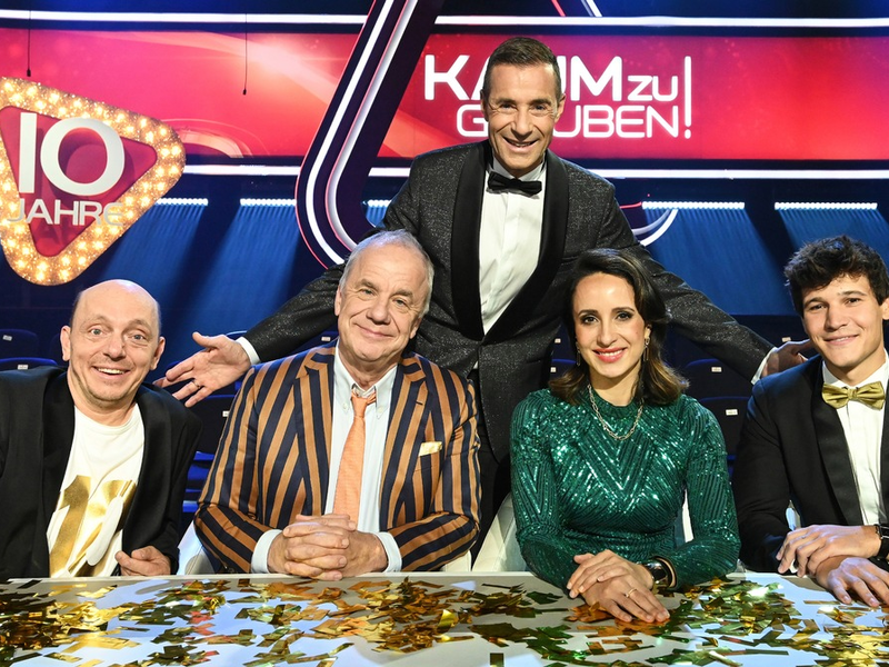 Rateshow Kaum zu glauben! hat 10-jähriges Jubiläum - XXL-Ausgabe und Dokumentation mit Kai Pflaume - Foto: presseportal.de