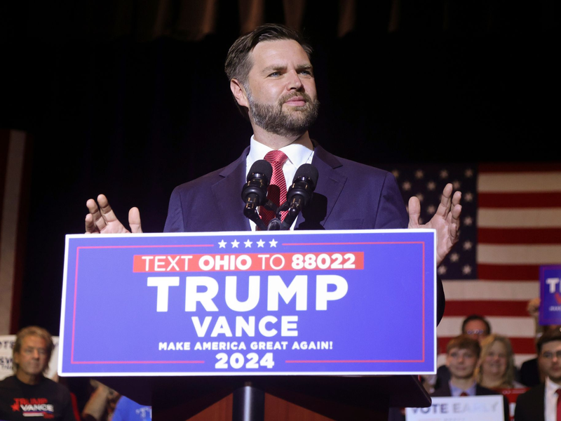 Usha Vance stand vor der Ernennung ihres Ehemannes zum republikanischen Vizekandidaten neben Donald Trump nicht unbedingt im Rampenlicht.  - Foto: Paul Vernon/FR66830 AP/AP/dpa