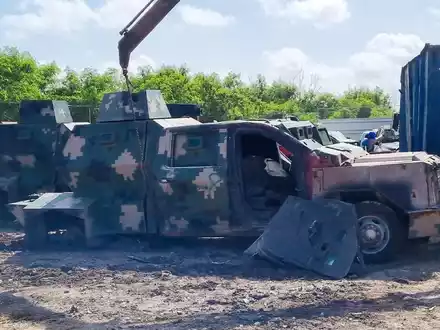 Seit 2010 gibt es Berichte von umgebauten Geländewagen von Verbrechergruppen.  - Foto: ---/Staatsanwaltschaft Tamaulipas/dpa