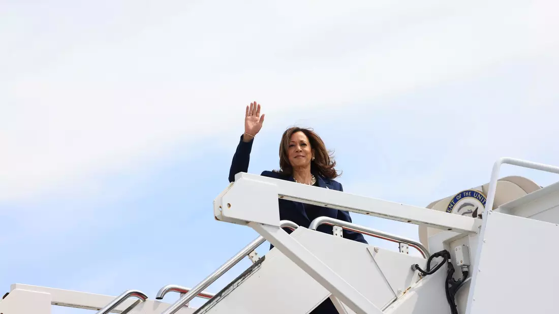 Harris: «Bei dieser Wahl stehen wir alle vor der Frage, in was für einem Land wir leben wollen.» - Bild: Kevin Mohatt/Pool Reuters/AP/dpa