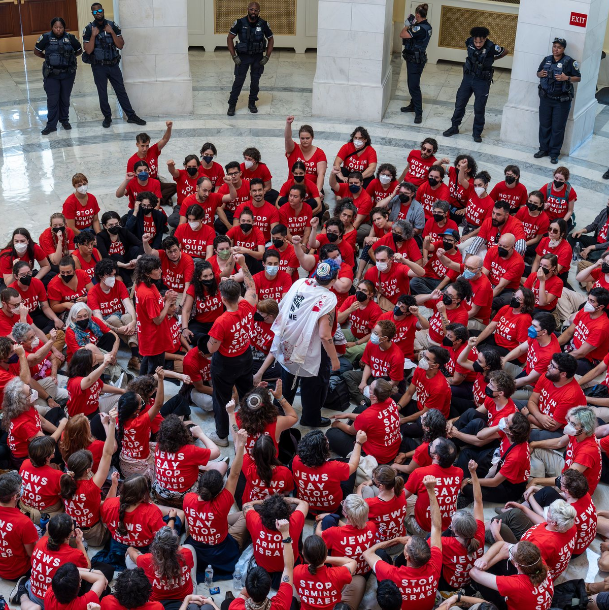 Es ist nicht der erste Protest dieser Art in dem Gebäude. - Foto: J. Scott Applewhite/AP