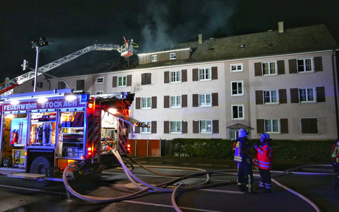 FW Stockach: Dachstuhlbrand - Foto: presseportal.de