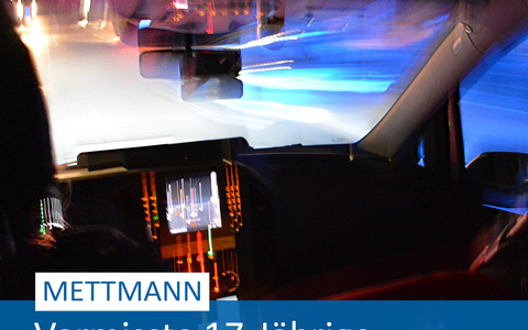 POL-ME: Rücknahme der Öffentlichkeitsfahndung: Vermisste 17-Jährige wohlbehalten angetroffen - Mettmann / Mönchengladbach - 2407100 - Foto: presseportal.de