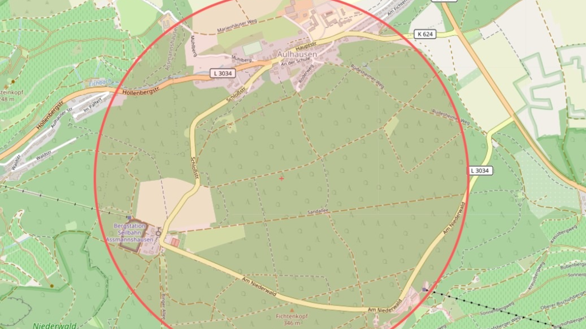 FW Rheingau-Taunus: Fund einer Weltkriegsbombe in Aulhausen - Evakuierung am Donnerstag erforderlich - Foto: presseportal.de