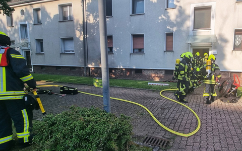 FW-OB: Kellerbrand durch Feuerwehr Oberhausen schnell gelöscht - Foto: presseportal.de