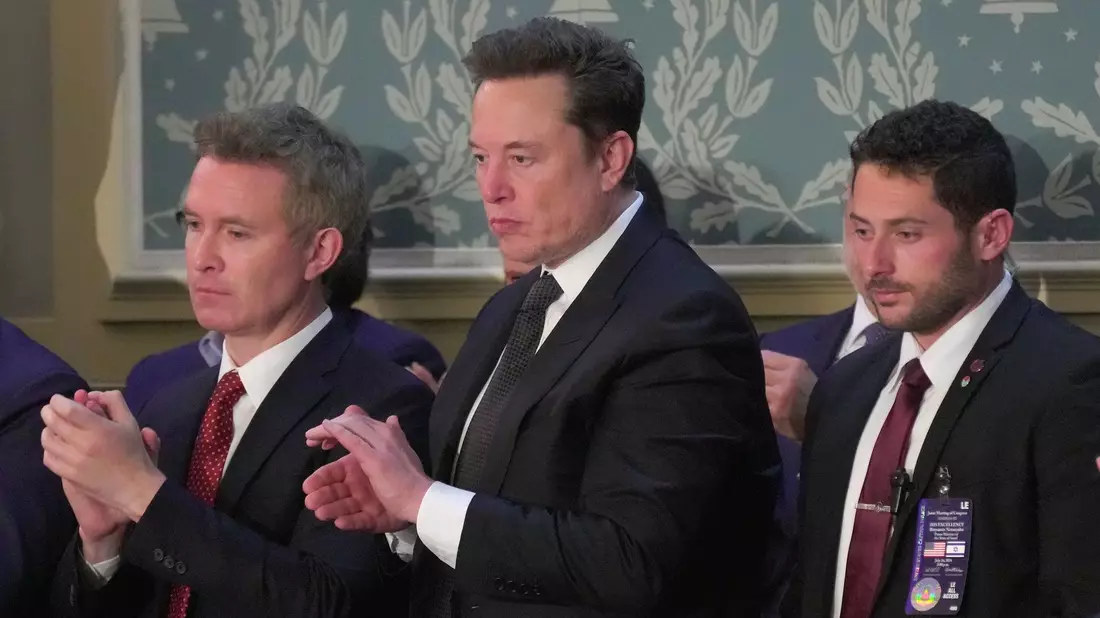 Auch Tech-Milliardär Elon Musk kam nach Washington, um Netanjahus Rede zu hören. - Bild: Manuel Balce Ceneta/AP