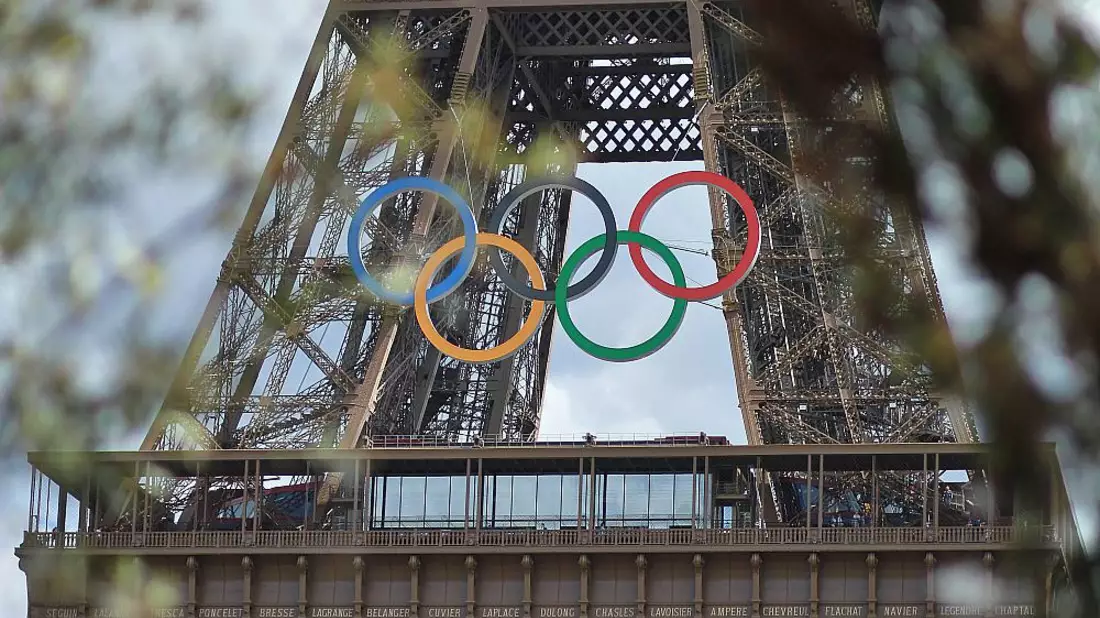 Eiffelturm mit Olympischen Ringen (Archiv) - Bild: über dts Nachrichtenagentur
