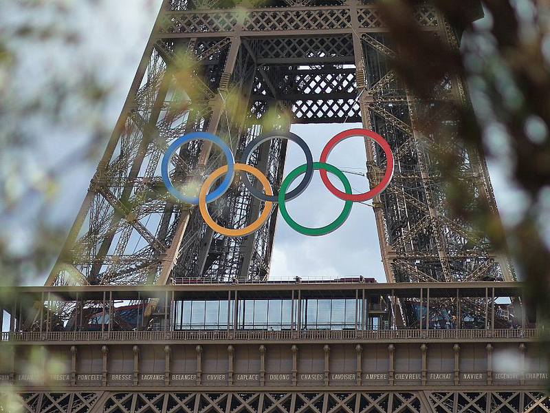 Eiffelturm mit Olympischen Ringen (Archiv) - Foto: über dts Nachrichtenagentur