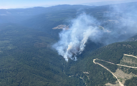 Wie in den vergangenen Jahren gibt es in Kanada und in den USA zahlreiche Waldbrände. - Foto: ---/BC Wildfire Service/XinHua/dpa